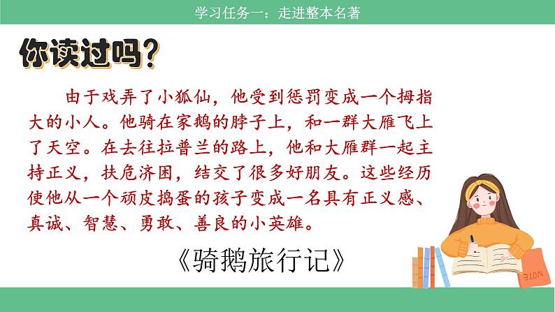 部编版小语文六下 快乐读书吧《漫步世界名著花园》课件第5页