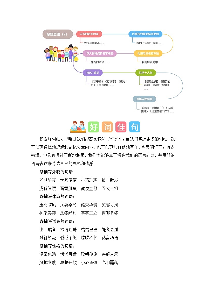 5 、五年级下册第五单元习作   形形色色的人（学案）2023-2024学年第二学期 统编版03
