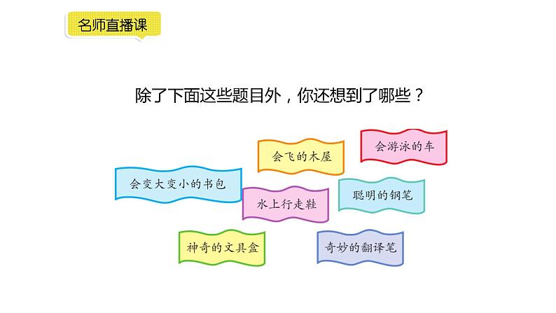 小学语文部编版四年级下册第二单元同步作文《奇思妙想》教学课件第6页