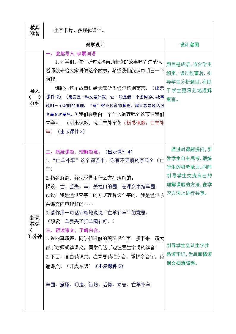 人教版2023-2024学年二年级语文下册第五单元《课文4》（同步教学设计）02