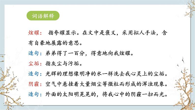 统编版语文四年级下册12《在天晴了的时候》课件07