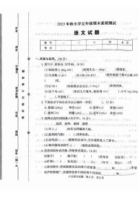 河南省驻马店市西平县2023-2024学年五年级上学期1月期末语文试题