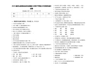 2024届凉山彝族自治州会理县六年级下学期小升初招生语文试卷含答案