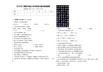 2024年广西南宁地区小升初总复习语文精选精练含答案