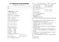 2024年酒泉市肃州区小升初总复习语文精选精练含答案