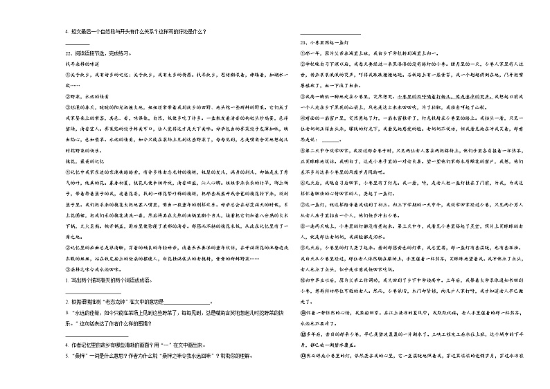 安徽省合肥市各区2024届小升初总复习语文测试题含答案第3页