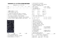 河北省沧州市2023-2024学年小升初总复习语文测试题含答案