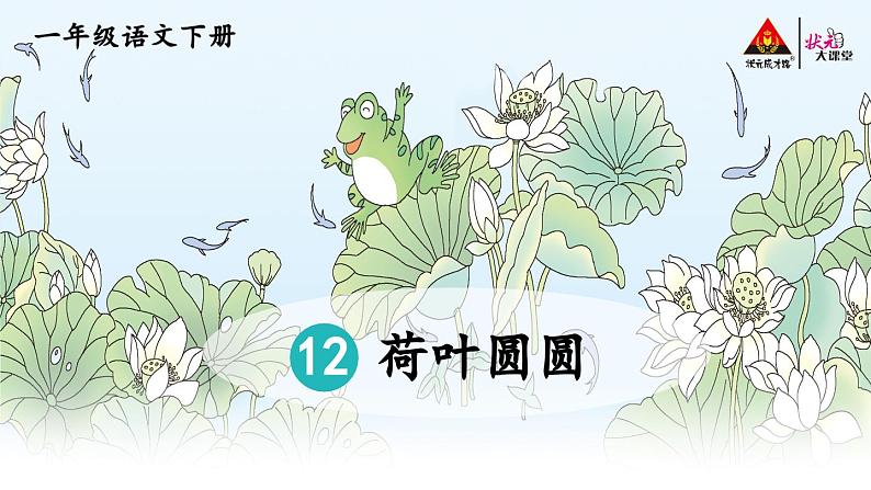 部编版一年级下册12荷叶圆圆第一课时课件第1页