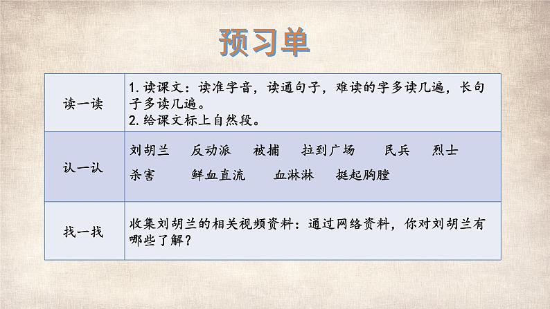 部编版小学语文二上18课《刘胡兰》课件+教案+预学单+共学单+延学单08