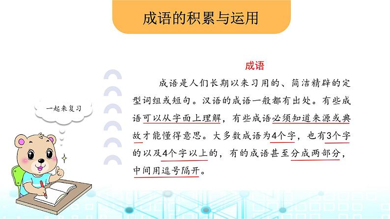 小升初语文总复习6词语 成语、俗语、惯用语的运用课件第3页