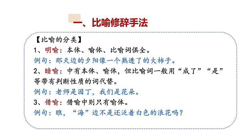 10、小升初衔接之 修辞手法运用（课件）2024小升初语文 知识点复习（全国通用）第8页