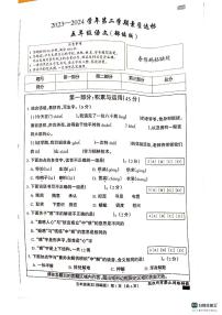 河北省邢台市南和区2023-2024学年五年级下学期期中语文试卷