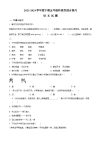 2023-2024学年河南省信阳市淮滨县部编版五年级下册期中考试语文试卷（原卷版+解析版）