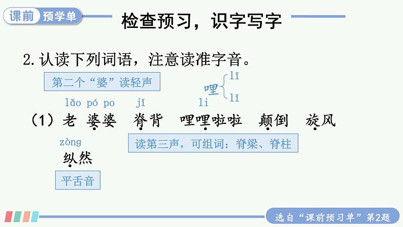 27 漏 课件人教版三年级语文下册第4页