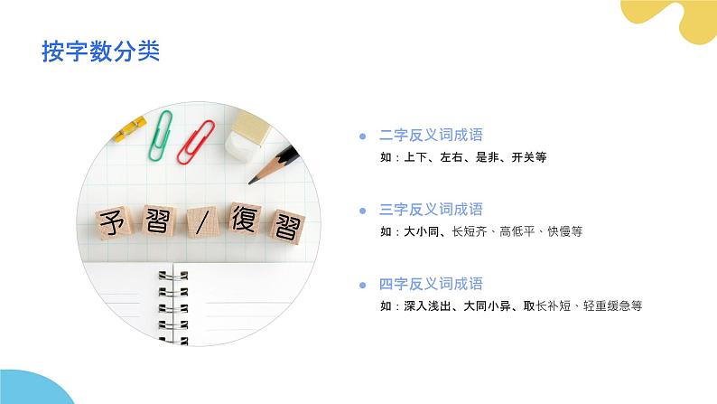 2024年小学《词语运用和句子结构之带反义词的成语：如远近闻名、黑白相间、轻重倒置等。》专项复习，统编版语文六年级下册课件PPT第8页