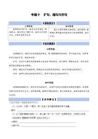 【小升初语文真题】专题10++扩句、缩句与仿句-2024小升初语文专项复习