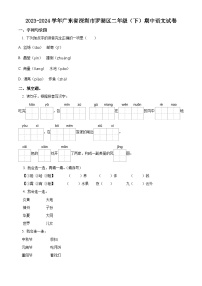 2023-2024学年广东省深圳市罗湖区部编版二年级下册期中考试语文试卷（原卷版+解析版）