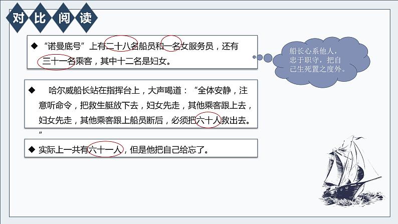 【新课标】部编版小学语文四下第24课《“诺曼底号”遇难记》第二课时 课件+教案+学习任务单+分层作业07