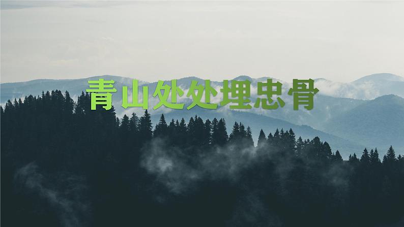 统编版-五年级语文下册第四单元 阅读10《青山处处埋忠骨》教学课件01