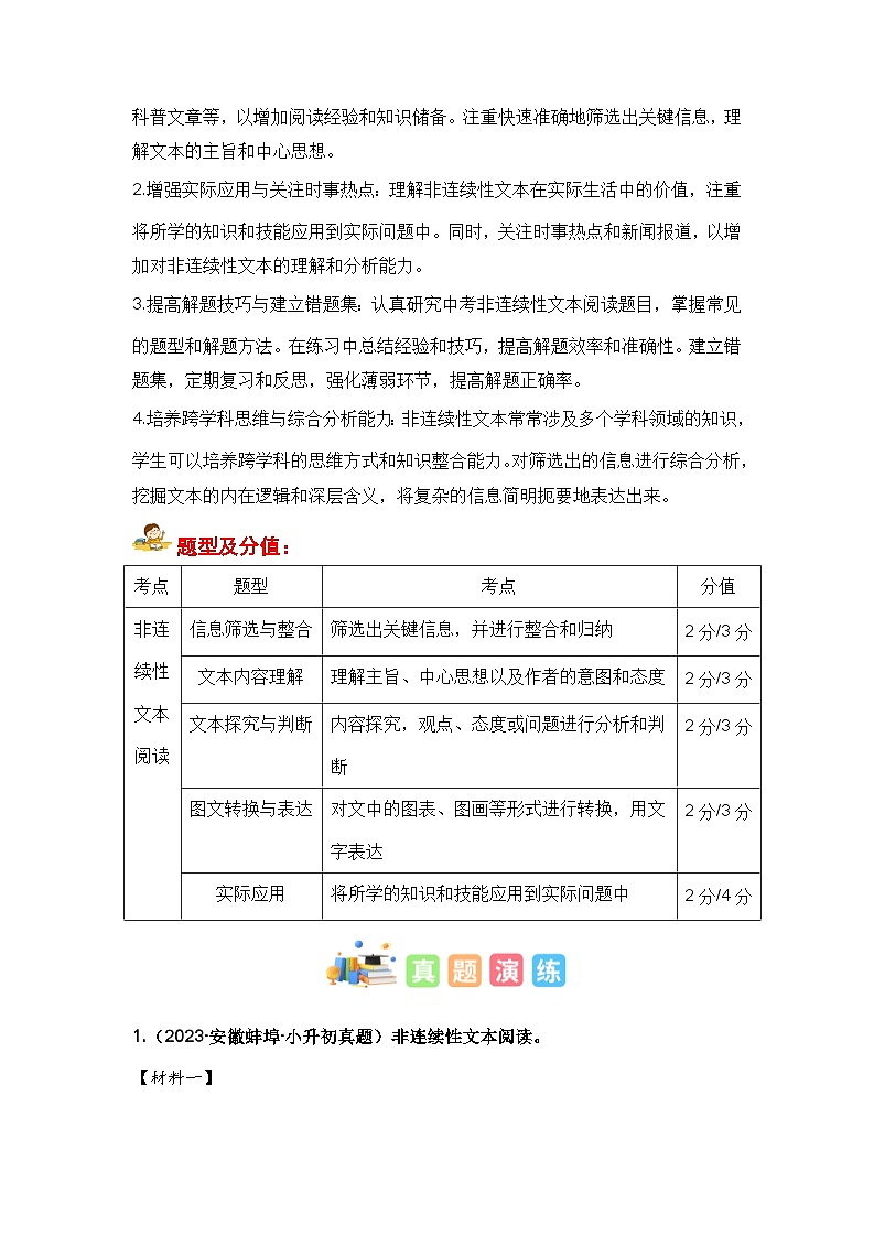 专题11 非连续性文本阅读（原卷版+解析版）02