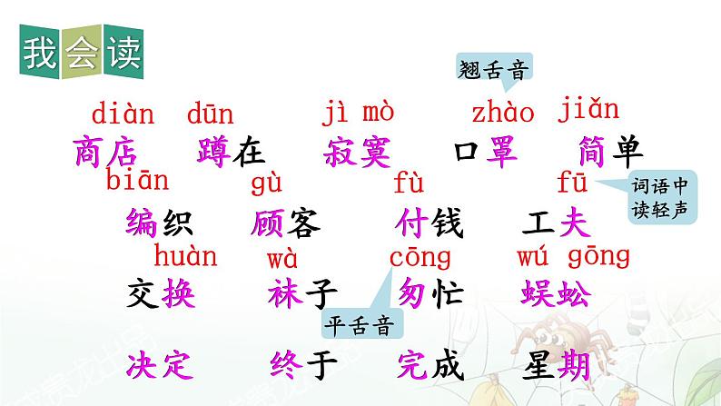 20 蜘蛛开店 第一课时 课件语文二年级下册统编版第7页