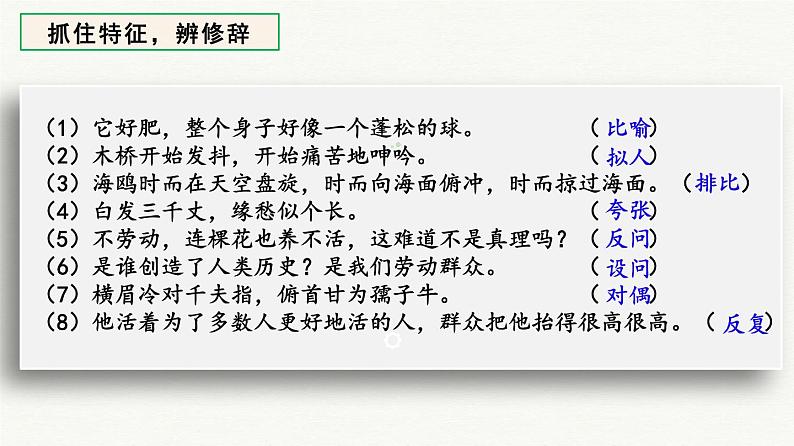 小升初阅读冲刺——赏析句子课件六年级下册语文统编版07