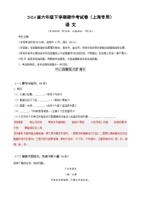 期中培优卷03-【好题汇编】备战2023-2024学年六年级语文下学期期中真题分类汇编（上海专用）