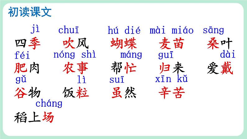 【核心素养】部编版小学语文二上 识字 4 《田家四季歌》          课件＋教案04