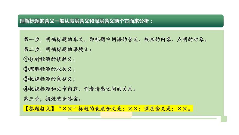 专题10 理解标题的含义（课件）2024年小升初语文复习暑假衔接讲练测（统编版）第8页