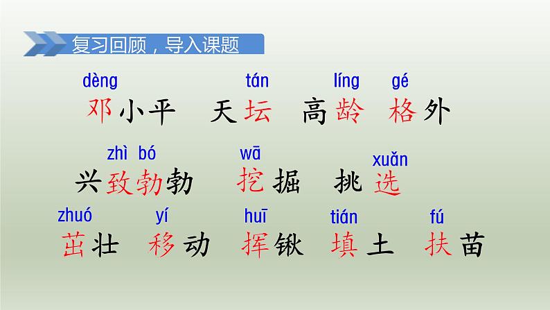 2024二年级语文下册第1单元4邓小平爷爷植树第二课时课件（部编版）第2页