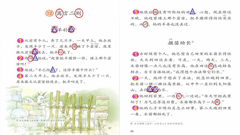 2024二年级语文下册第5单元12寓言二则课前预习课件（部编版）第5页