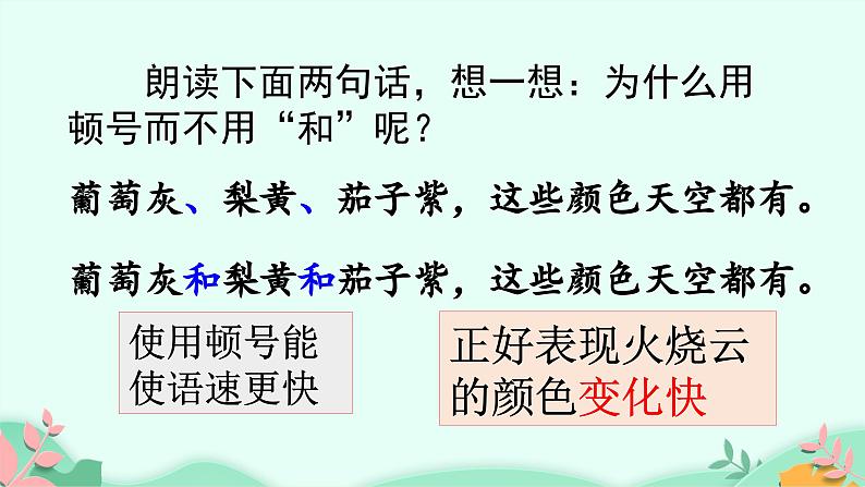 统编版三年级语文下册 第七单元 24《火烧云》课件第7页