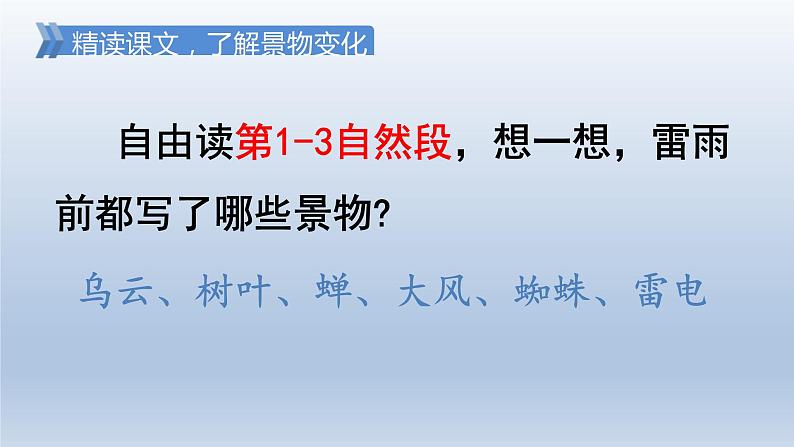 2024二年级语文下册第6单元16雷雨第二课时课件（部编版）第3页