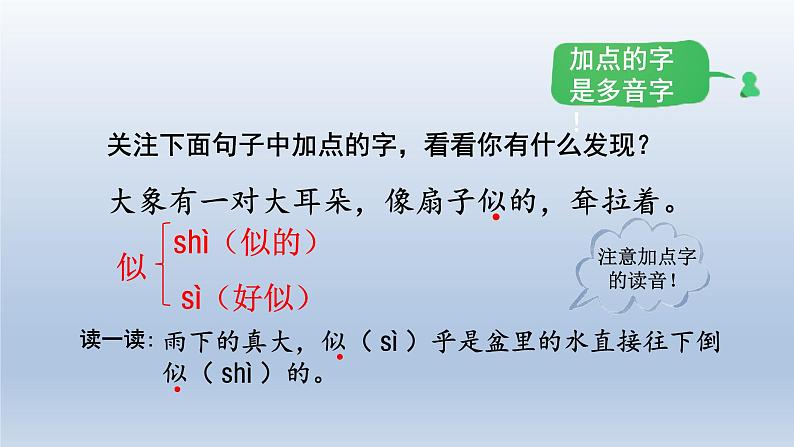 2024二年级语文下册第7单元19大象的耳朵第一课时课件（部编版）第5页