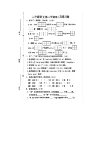 河北省廊坊市霸州市2023-2024学年二年级下学期6月月考语文试题