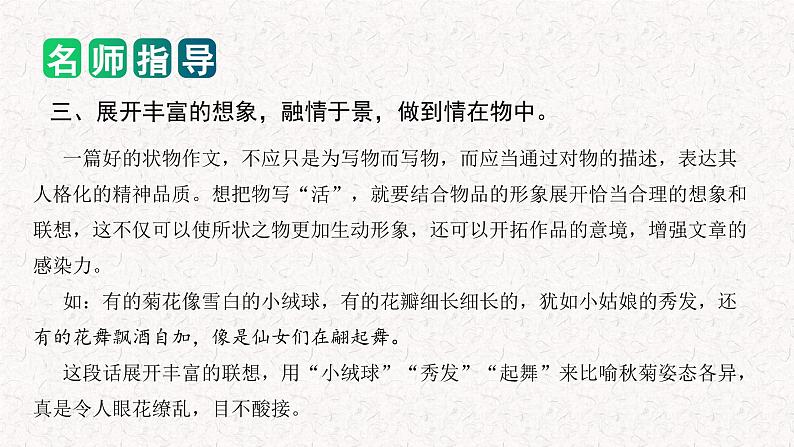 专题04 如何写好 状物作文（课件）2024年小升初语文复习即暑假衔接专项讲练测（统编版）08