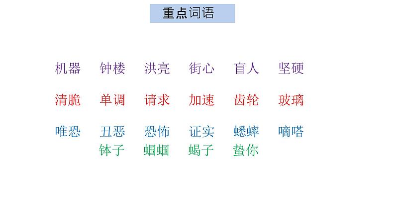 部编版语文六年级五四学制下册第四单元复习课件07