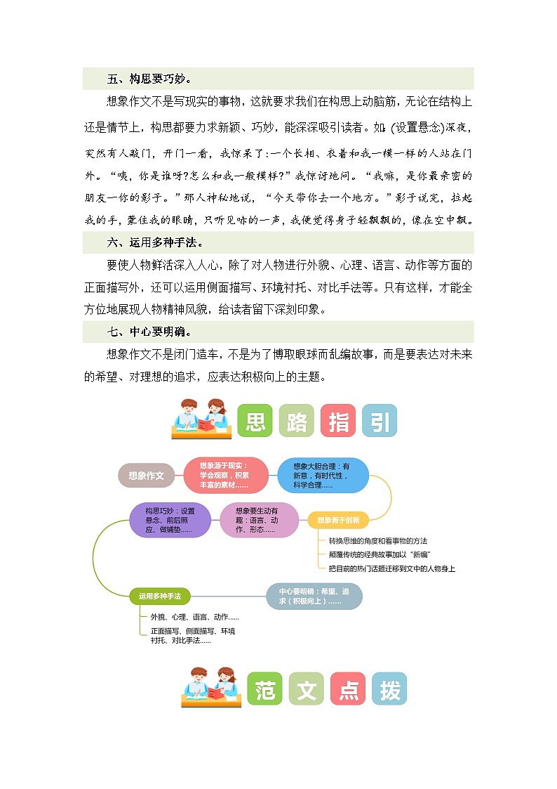 专题05 如何写好想象作文（讲义+专项训练）2024年小升初语文复习即暑假衔接专项讲练测（统编版）03