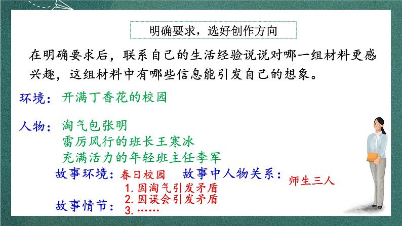 人教部编版语文六年级上册第四单元习作《笔尖流出的故事》课件+素材08