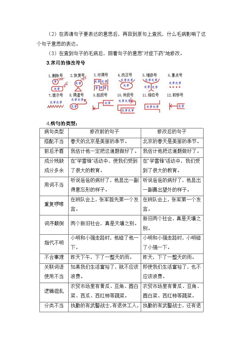 专题06 病句辨析讲义-2024年四升五语文暑假专项提升（统编版）02