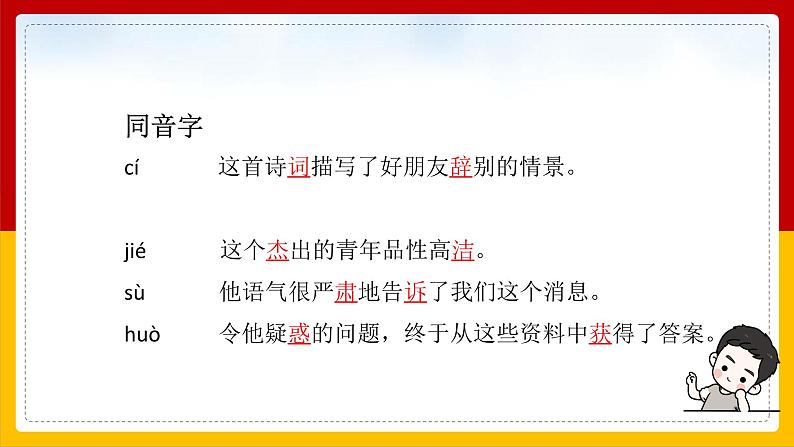 部编版小学语文四年级上第7单元知识梳理+复习课件08