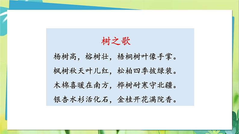 部编语文二年级上册 第2单元 2、树之歌 PPT课件06