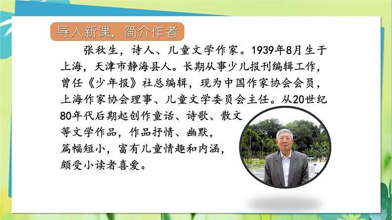 部编语文三年级上册 第2单元 5.铺满金色巴掌的水泥道 PPT课件05