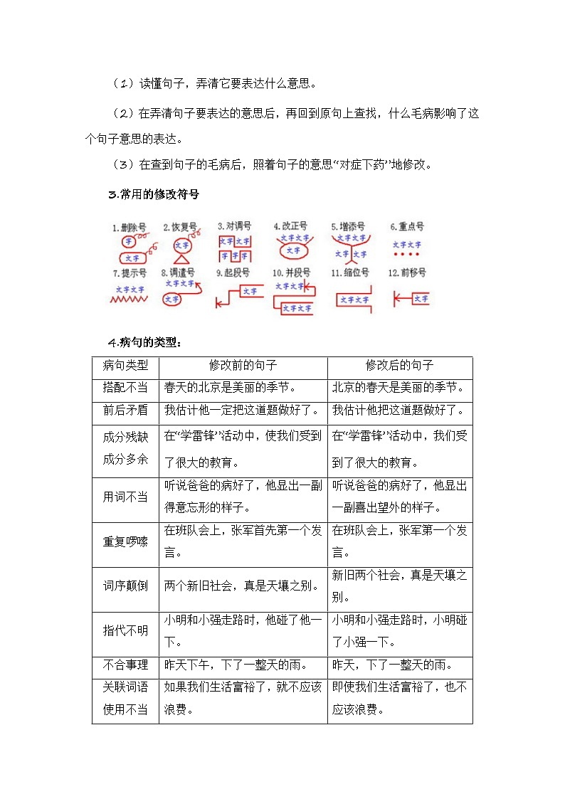 2024年四升五语文暑假专题训练 专题06 病句辨析第2页