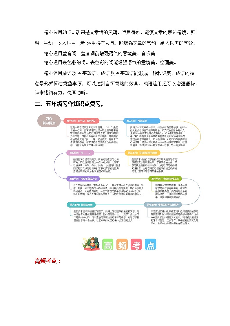 2024年五升六语文暑假专题训练 专题12 习作指导第3页