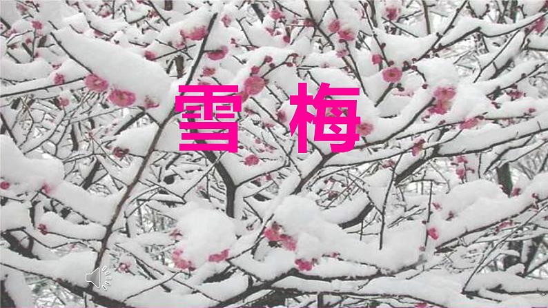 部编版小学语文四年级上册9古诗三首雪梅 课件01