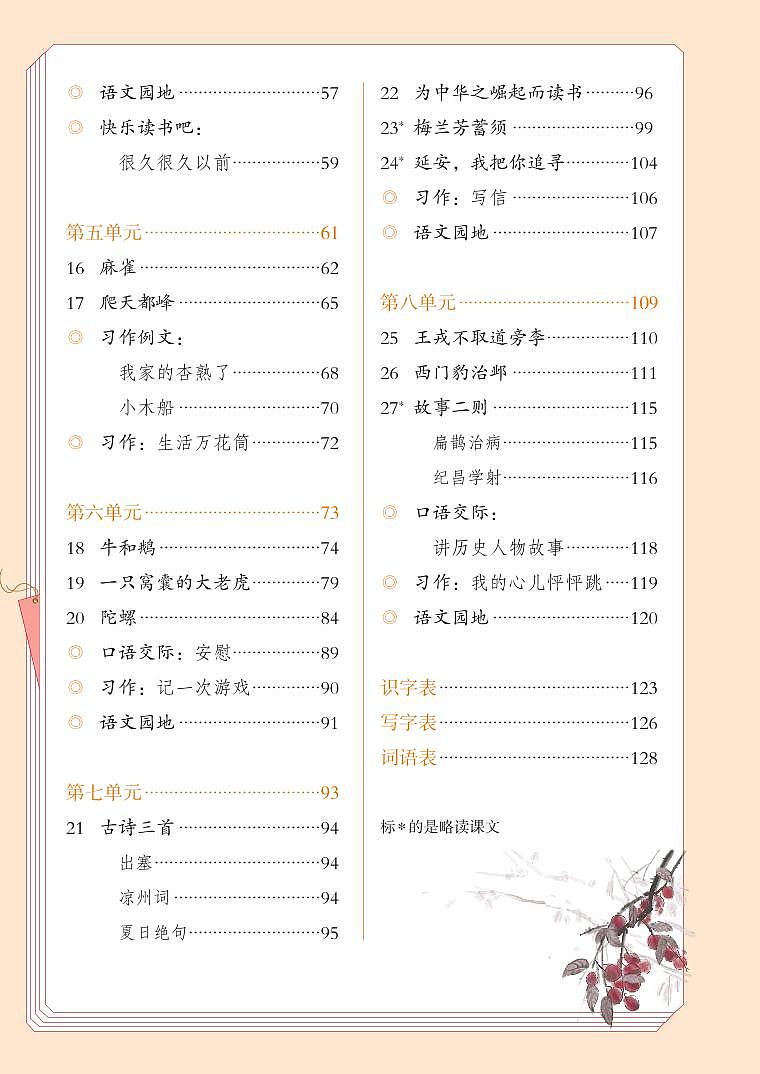 部编版4年级语文上册【高清教材】电子课本03