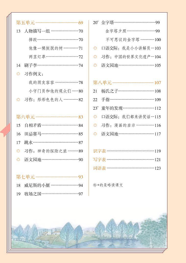 部编版5年级语文下册【高清教材】电子课本03