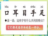 部編語文一年級上冊 第1單元 3 口耳目手足 PPT課件