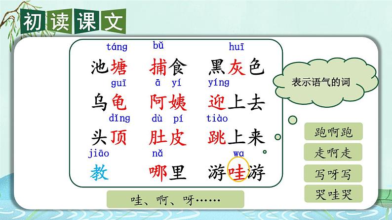 编版版语文二年级上册 1 小蝌蚪找妈妈 第一课时 教学课件07